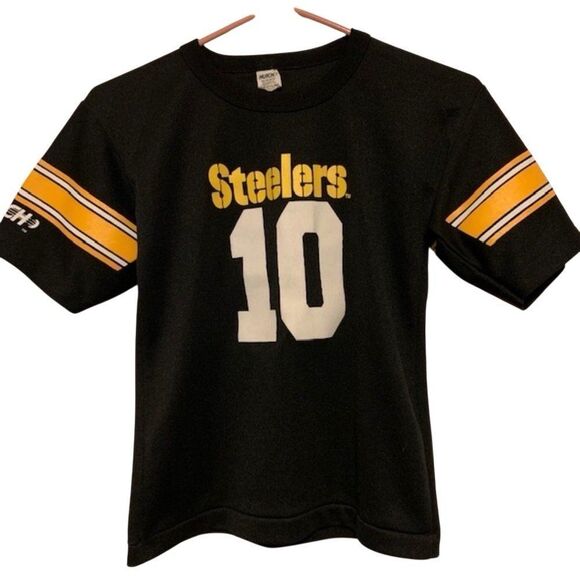 VINTAGE PITTSBURGH STEELERS HUTCH SIZE YOUTH MEDIUM #10 KORDELL STEWART JERSEY - Picture 1 of 4